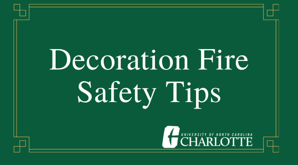 Decoration Fire Safety Tips