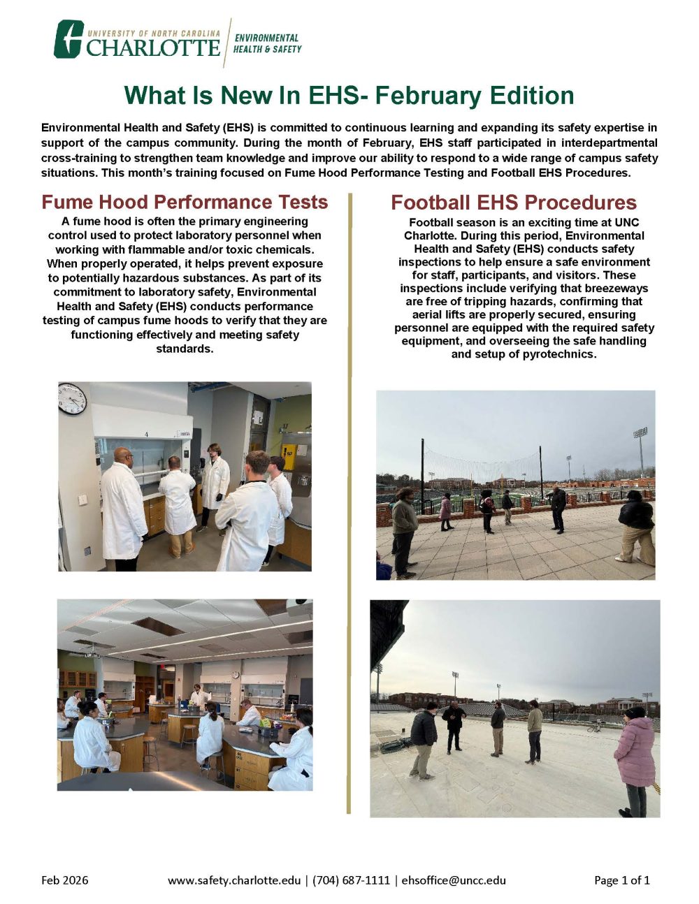 What is new in EHS- February Edition