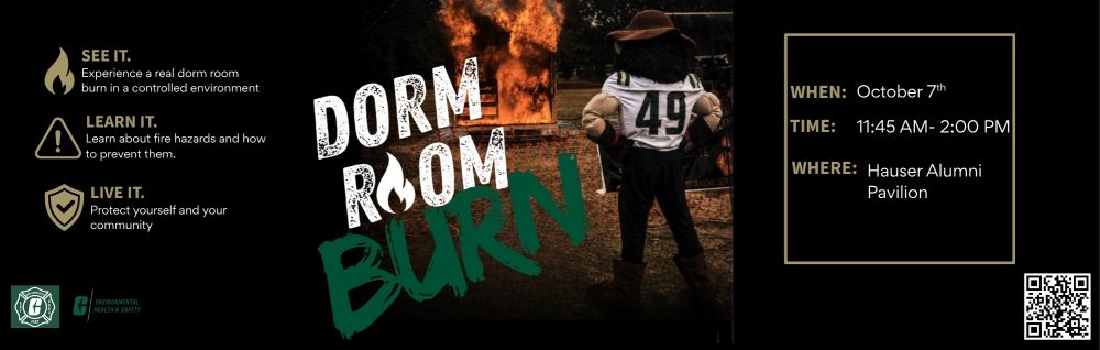 Dorm Room Burn at Hauser Alumni Pavilion